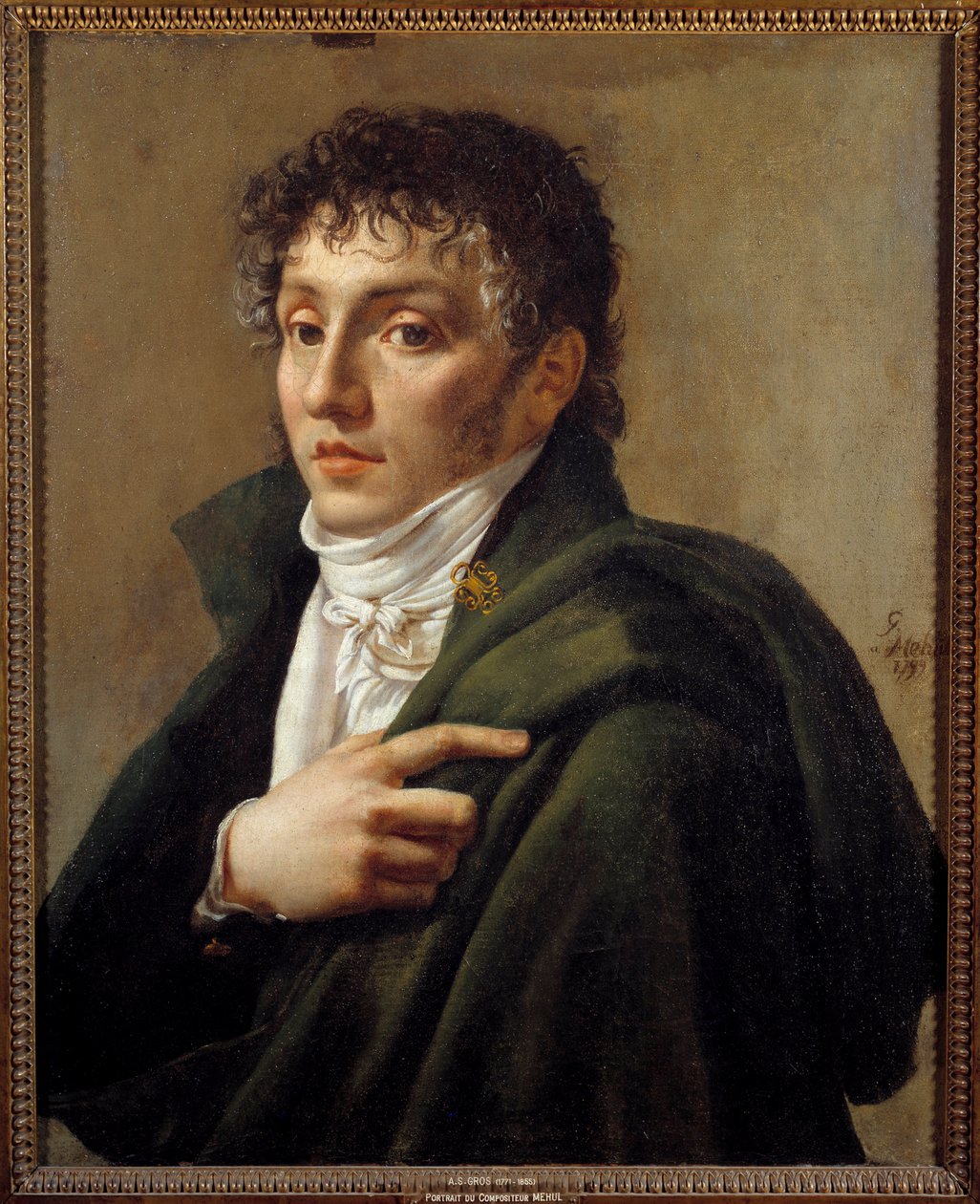 Säveltäjä Etienne Mehulin (1763-1817) muotokuva Antoine Jean Grosin (1771-1835) maalaus 1799 Su. 0,65x0,53 m Pariisi, Musee Carnavalet tekijältä Antoine Jean Gros