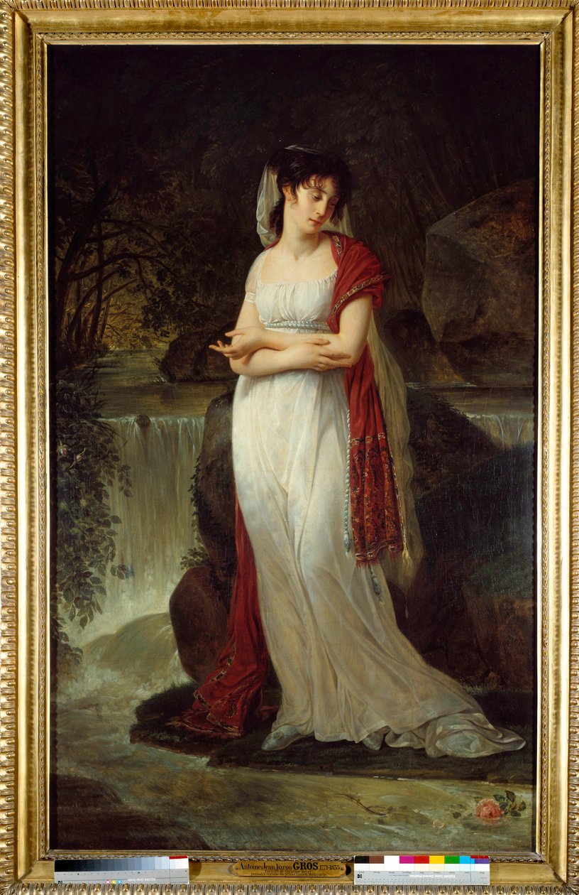Postuumi muotokuva Christine Boyerista (1776-1800) Lucien Bonaparten ensimmäinen nainen Antoine Jean Grosin (1771-1835) maalaus 1800-luvun su. 2,14x1,34 m. tekijältä Antoine Jean Gros
