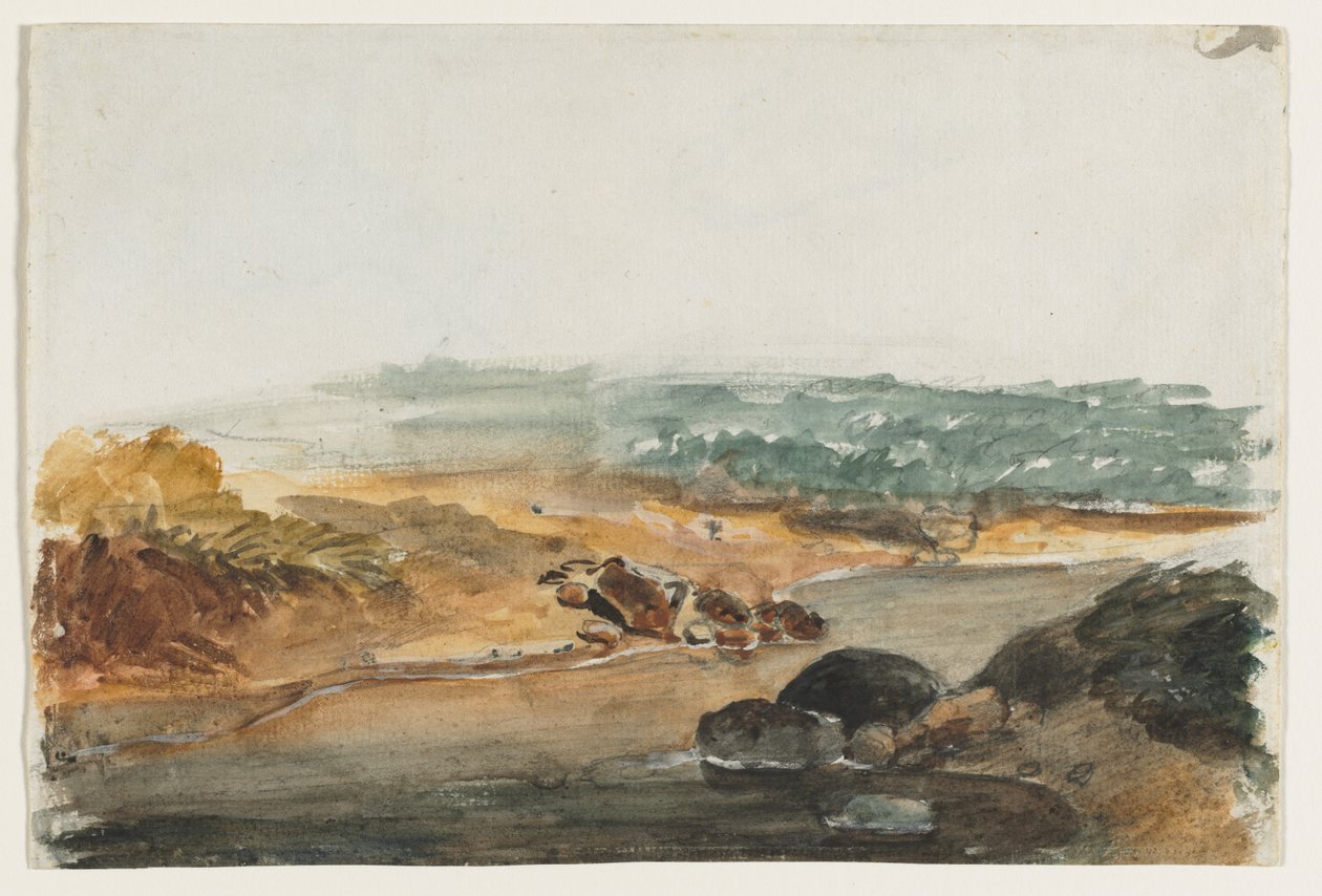 Suora maisema. tekijältä Antoine Louis Barye