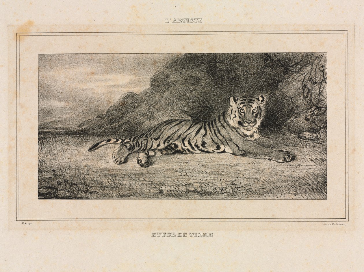 Tiikerin tutkimus tekijältä Antoine Louis Barye