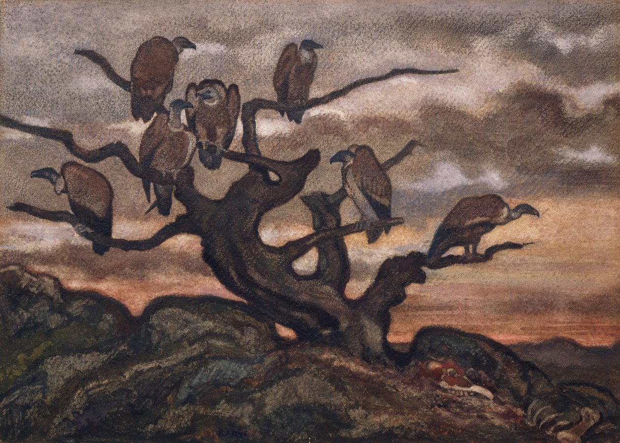 Korppikotkat puussa, 1810-75. tekijältä Antoine Louis Barye