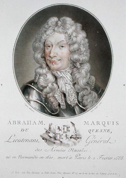 Abraham (1610-88) Marquis du Quesne tekijältä Antoine Louis Francois (after) Sergent Marceau