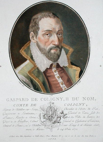 Gaspard (1519-72) Colignyn kreivi tekijältä Antoine Louis Francois Sergent Marceau