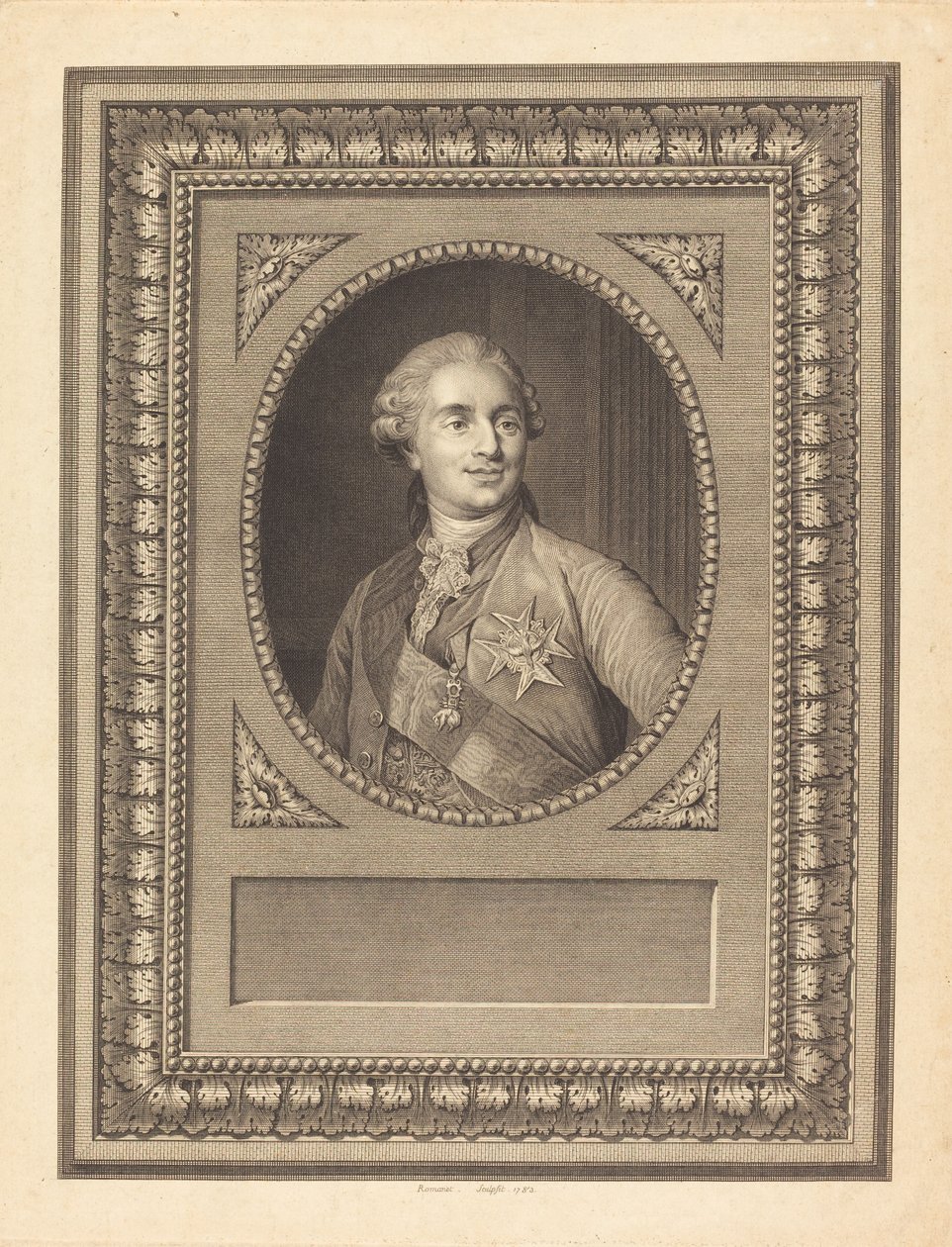 Ludvig XVI, Ranskan kuningas tekijältä Antoine Louis Romanet after Joseph Siffred Duplessis