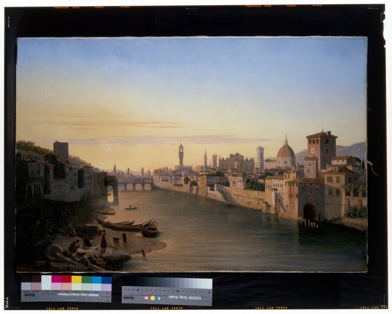 Firenze, Näkymä Arno-joelle tekijältä Antoine Marie Perrot