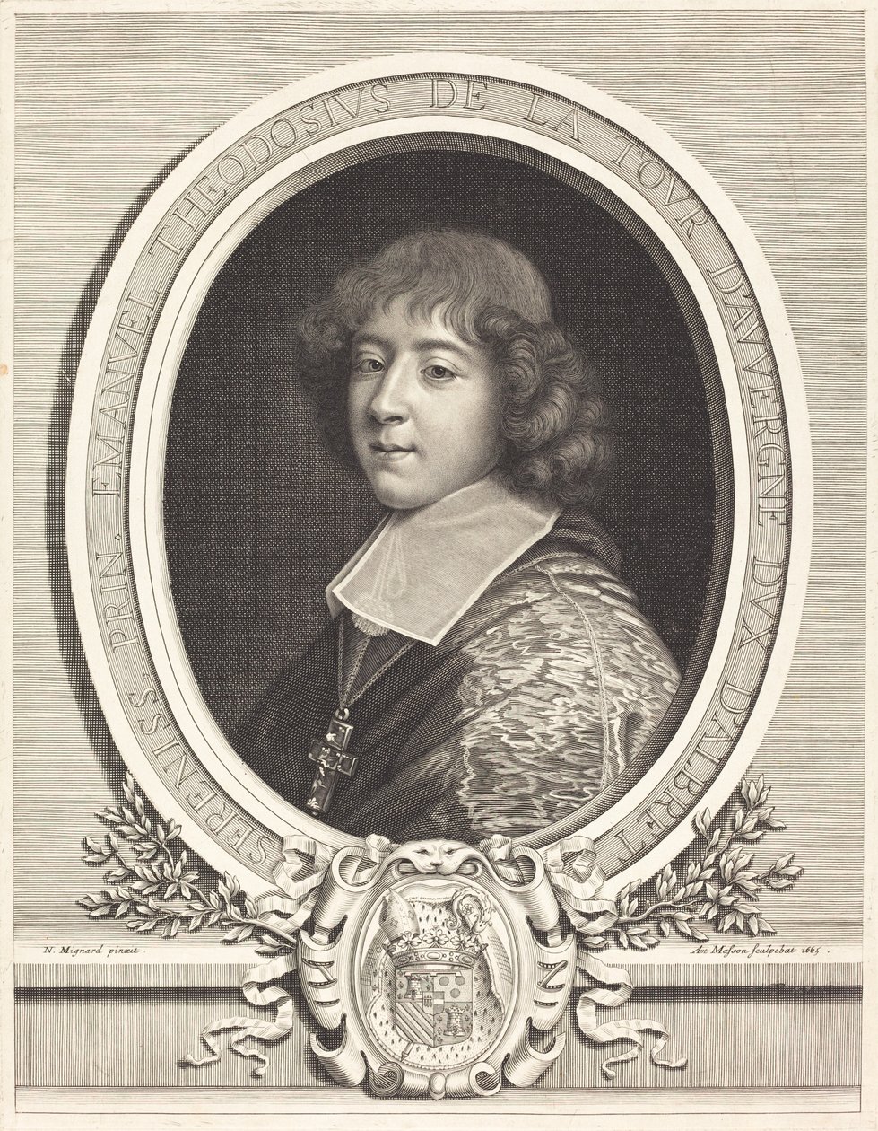 Bouillonin kardinaali tekijältä Antoine Masson after Nicolas Mignard