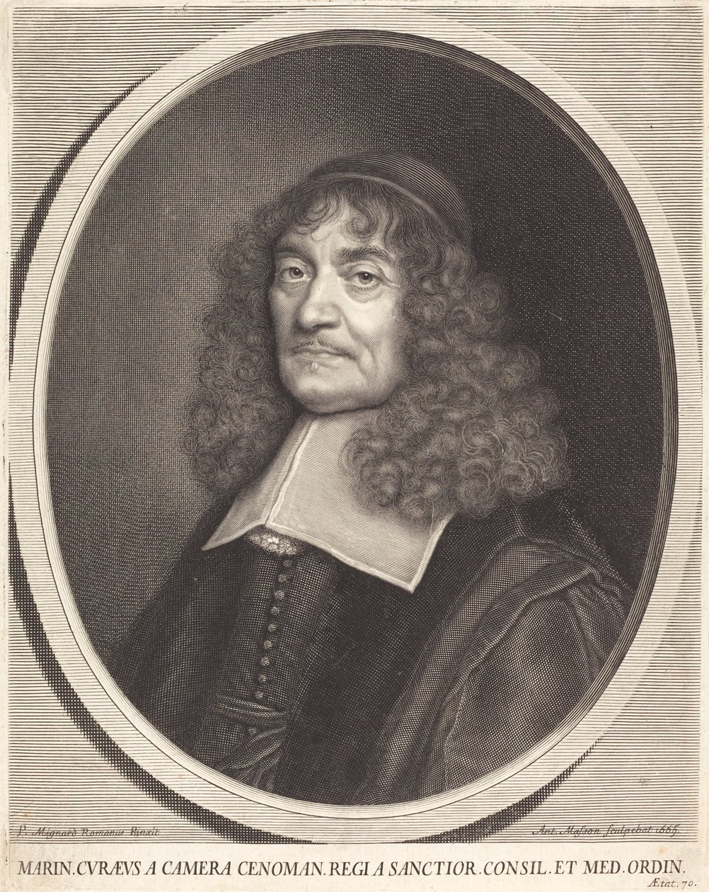 Marin Cureau de la Chambre tekijältä Antoine Masson after Pierre Mignard I