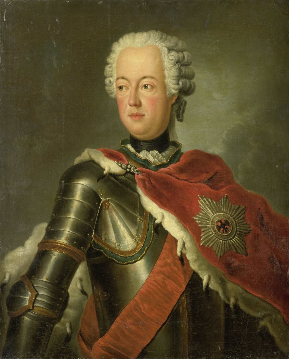 August Wilhelmin (1722-1758) muotokuva tekijältä Antoine Pesne (copy after)