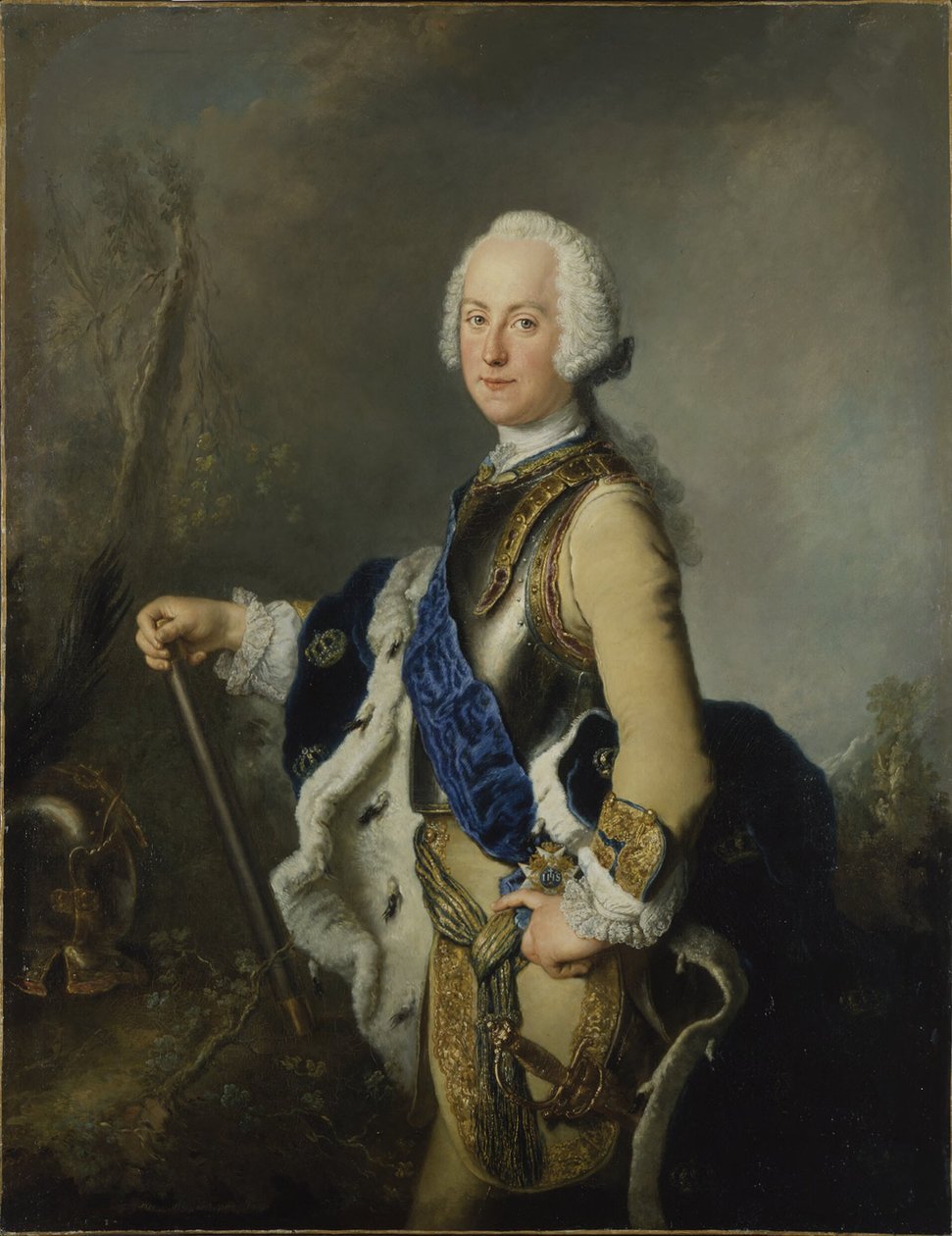 Aadolf Fredrik (1710-1771), Holstein-Gottorpin prinssi, Lyypekin ruhtinaspiispa, Ruotsin kuningas, 1743 tekijältä Antoine Pesne