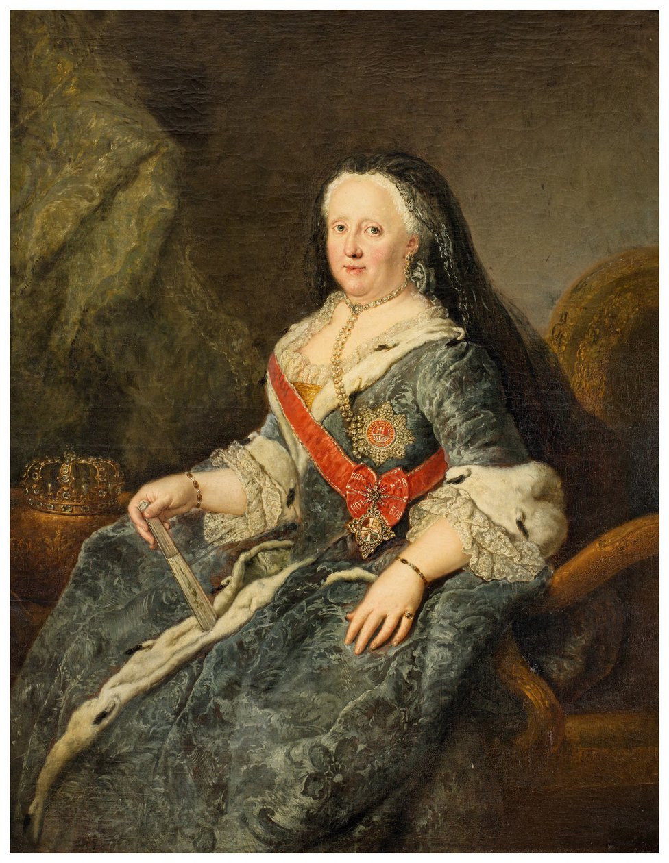 Johanna Elizabeth, Anhalt-Zerbstin prinsessa tekijältä Antoine Pesne