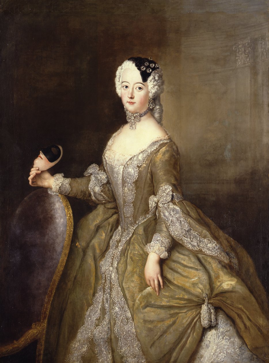 Preussin prinsessa Luise Ulrike (1720-1782) tekijältä Antoine Pesne