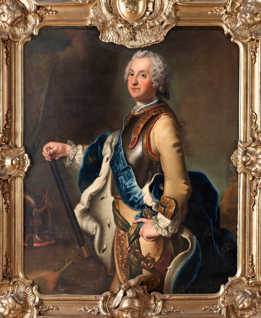 Muotokuva Ruotsin kruununprinssistä Adolph Frederickistä 1710-1771 tekijältä Antoine Pesne