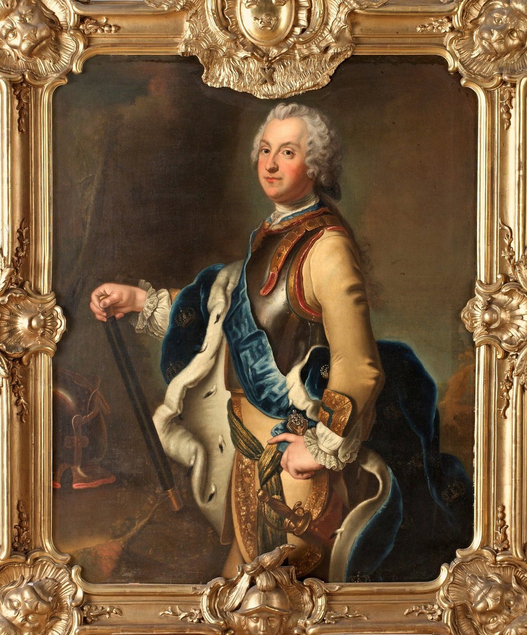 Ruotsin kruununprinssin Adolph Frederickin muotokuva tekijältä Antoine Pesne