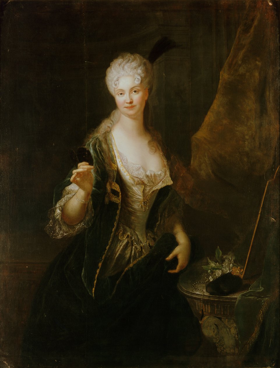 Dorothea Luise os Wittenhorst-Sonsfeldin muotokuva 1681-1746. tekijältä Antoine Pesne