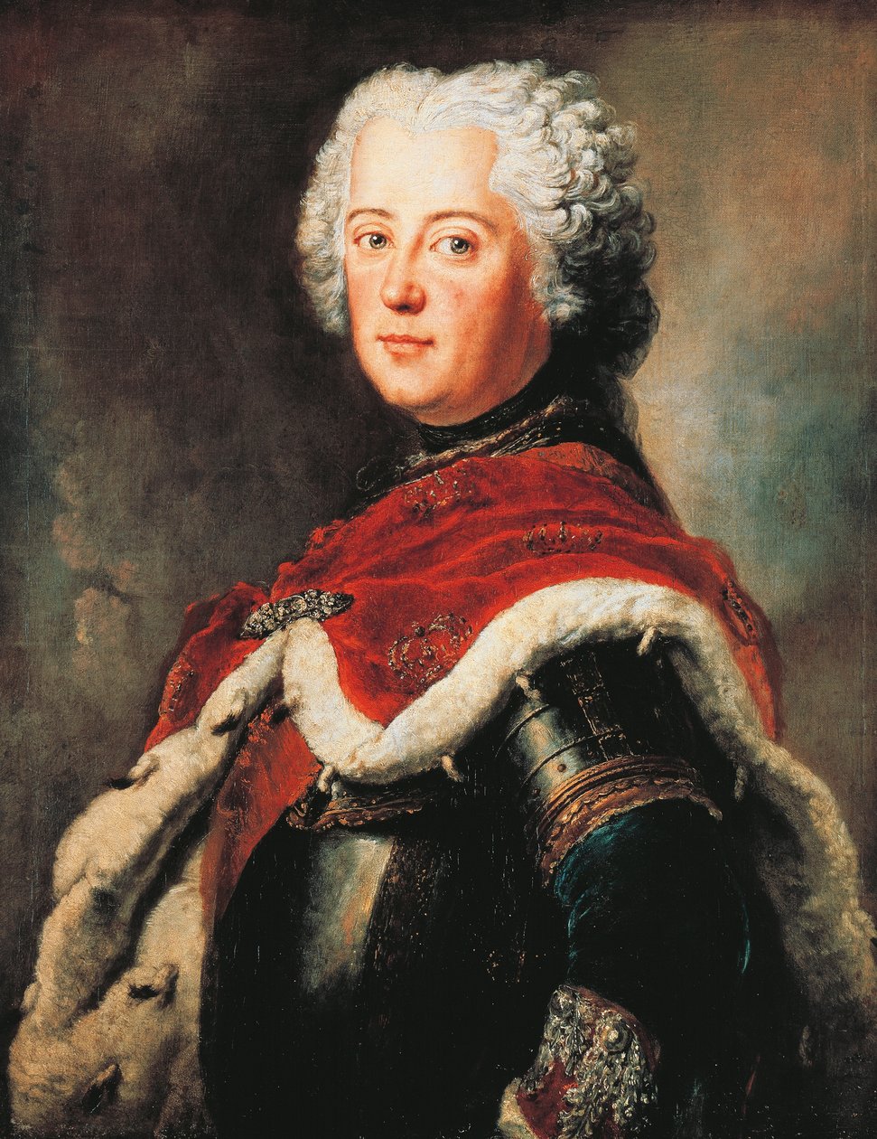 Muotokuva Frederick II:sta Brandenburgista, joka tunnetaan nimellä Suuri (Berliini tekijältä Antoine Pesne