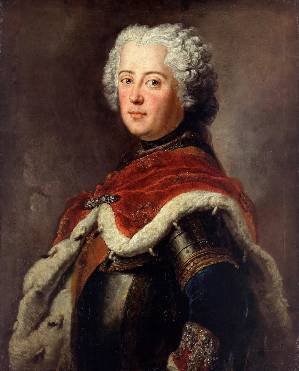 Muotokuva Fredrik II:sta Preussista (Frederik II Preussista, dit le Grand tekijältä Antoine Pesne