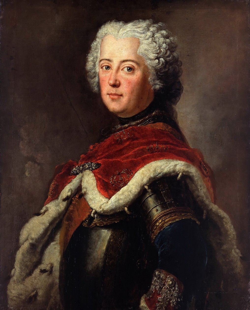 Muotokuva Frederick II:sta Preussista 17121786 kruununprinssinä, 1739 tekijältä Antoine Pesne