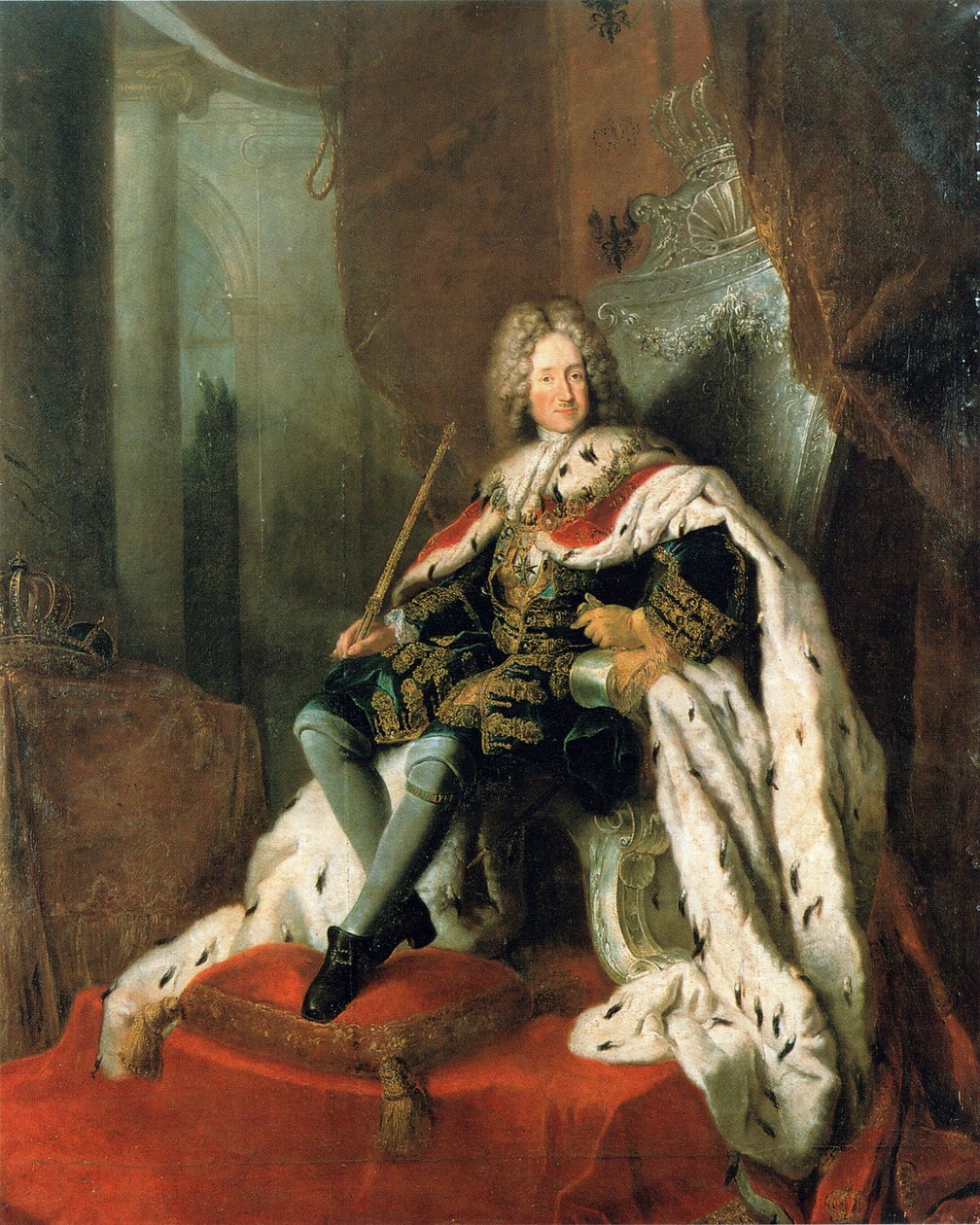 Muotokuva Fredrik I Preussista (1657-1713) tekijältä Antoine Pesne