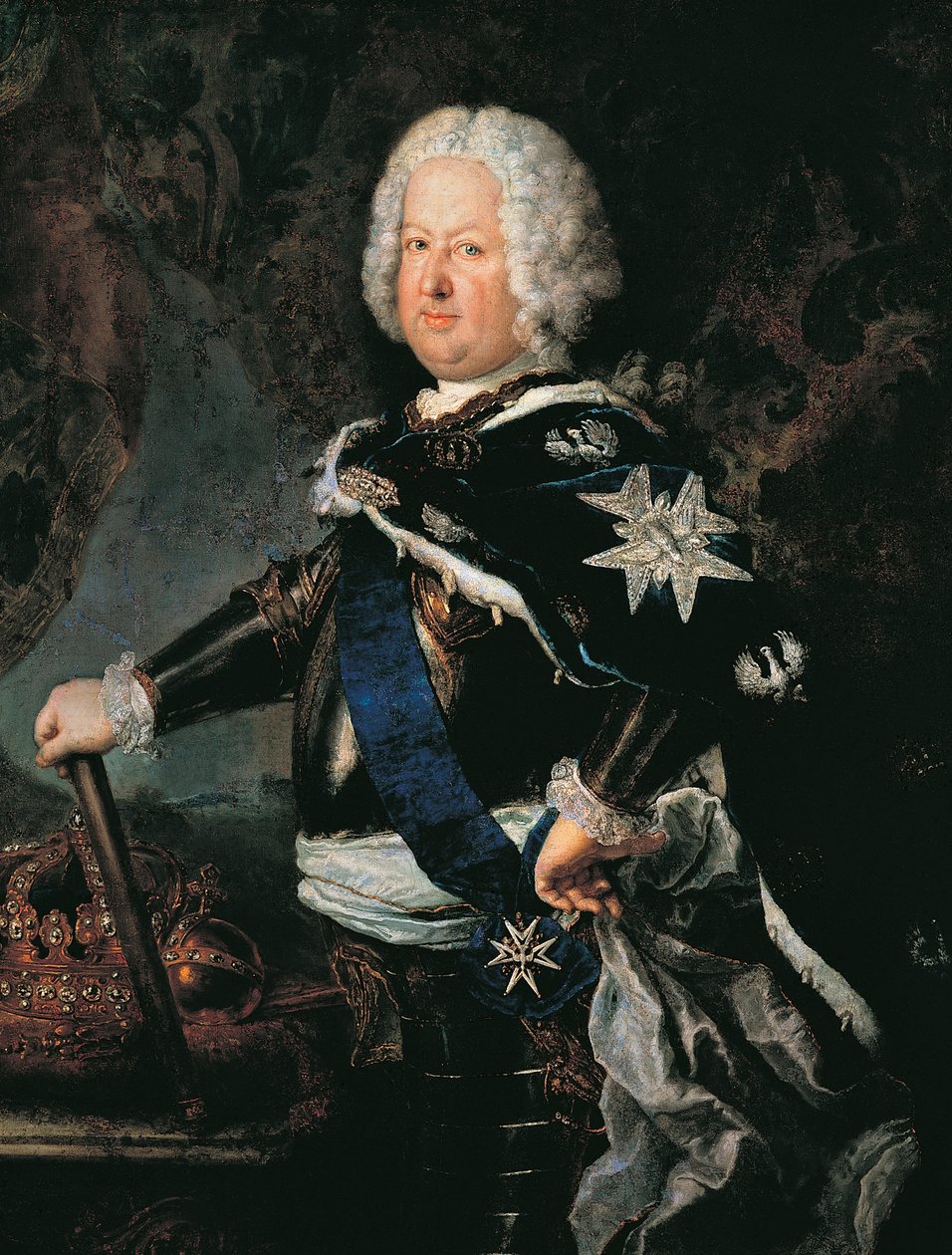 Stanislaw I Leszczynskin muotokuva (Lviv tekijältä Antoine Pesne