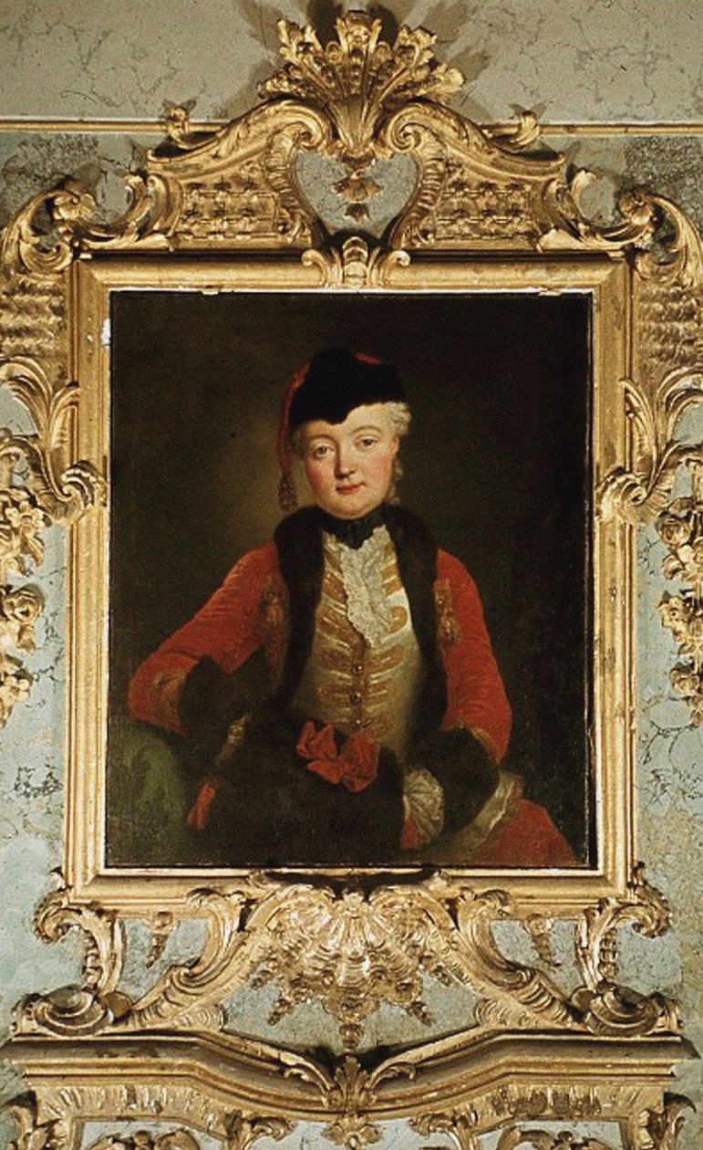 Wilhelmine Dorothee von der Marwitzin muotokuva 1718-1787, n. 1739 tekijältä Antoine Pesne