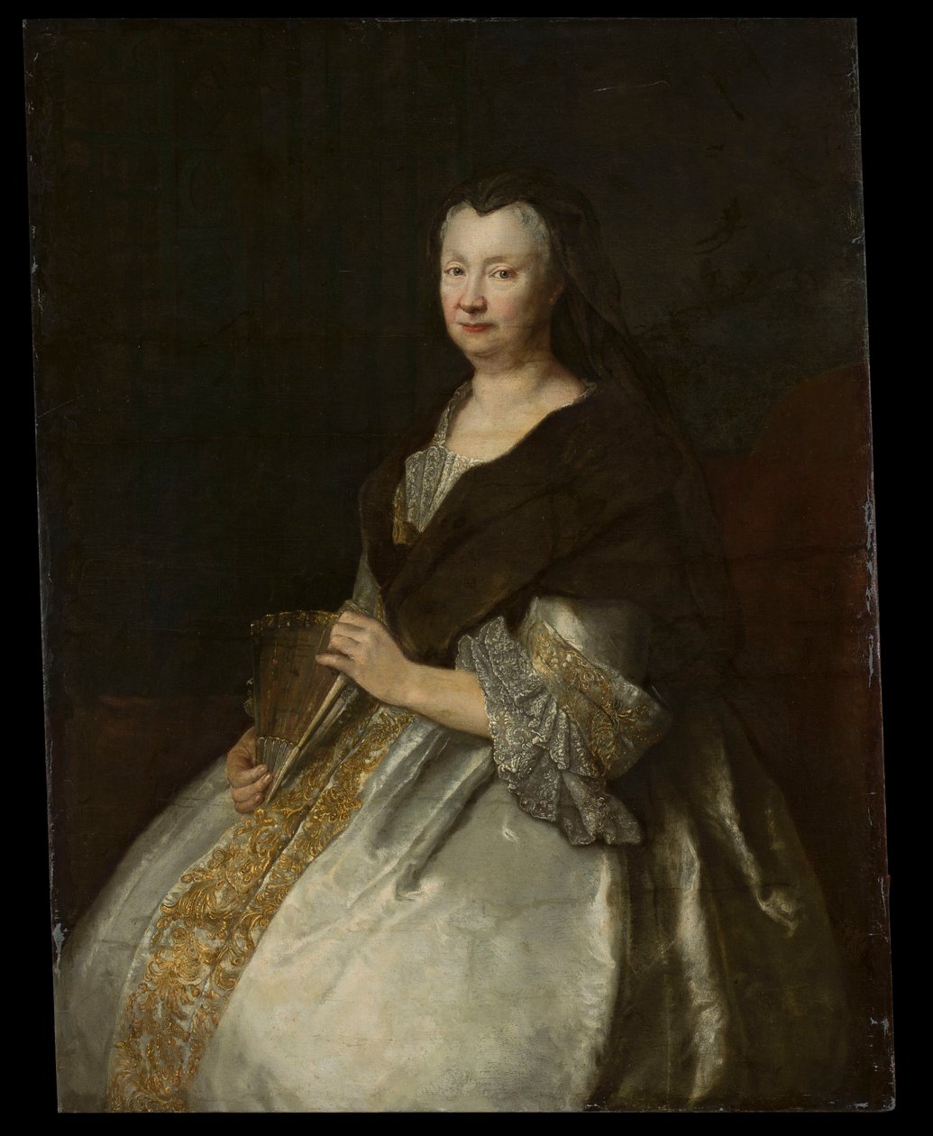 Zofia Jadwiga von Tettaun muotokuva (Sophia Hedwig von Tettau 1662-1733) tekijältä Antoine Pesne