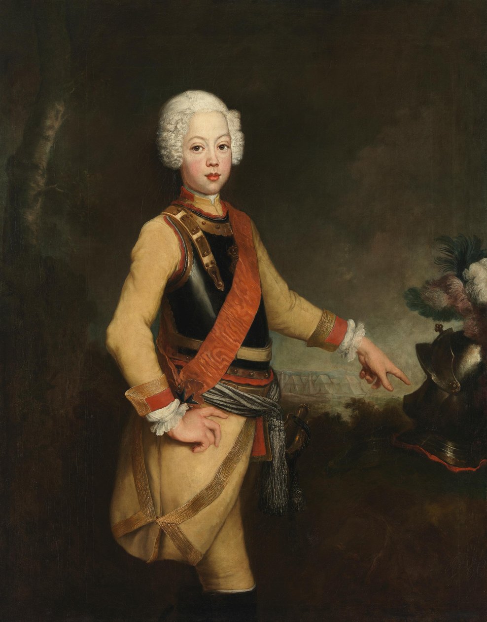 Preussin prinssi August Vilhelm tekijältä Antoine Pesne