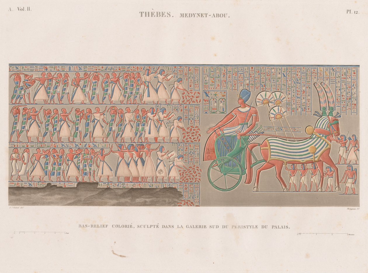 Description of Egypt: Thebes. Medynet-Abou, Vol. II, Pl. 12 tekijältä Antoine Phelippeaux