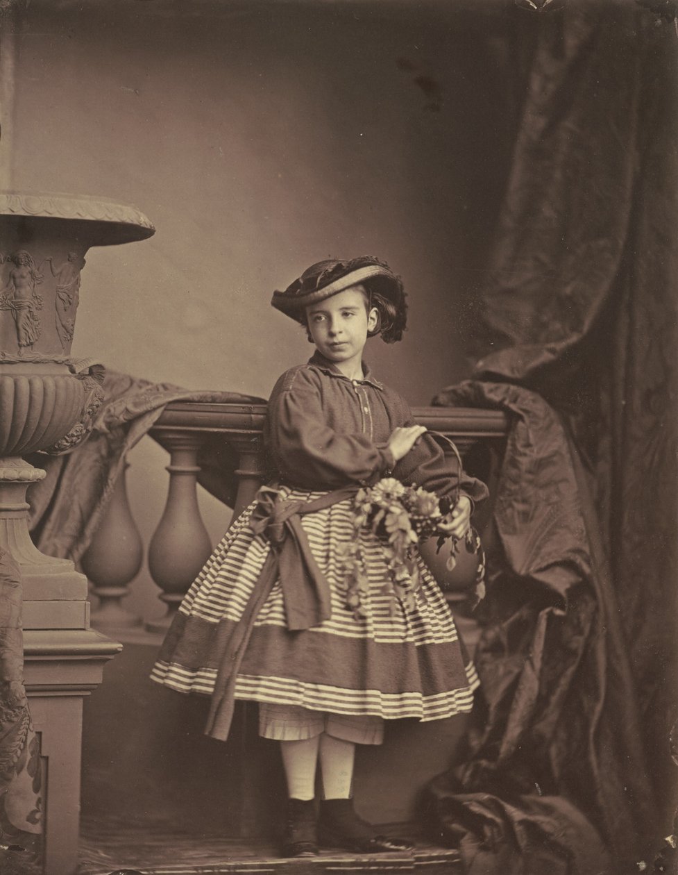 Tytön muotokuva,c. 1850-luku (kuva) tekijältä Antoine Samuel Adam Salomon