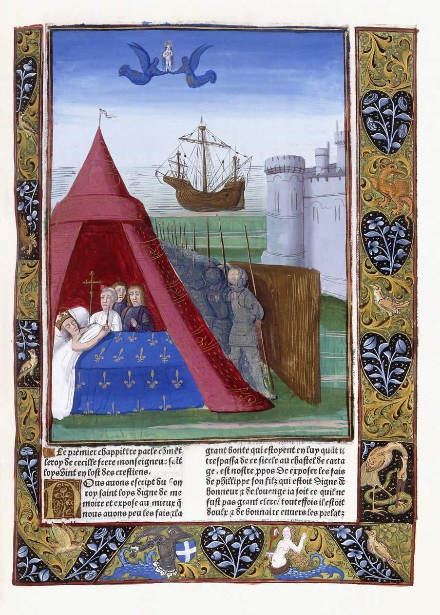 St. Louisin kuolema Carthagessa, 1493 tekijältä Antoine Verard