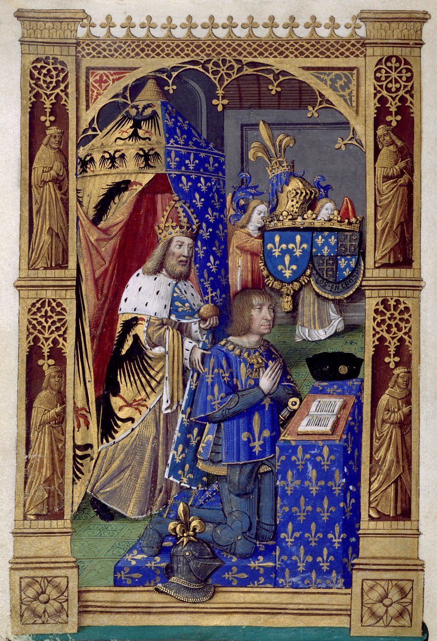 Ludvig XII Ranskan Kaarle VIII:n, Ranskan kuninkaan, tuntikirja vuosina 1494-1496 tekijältä Antoine Verard