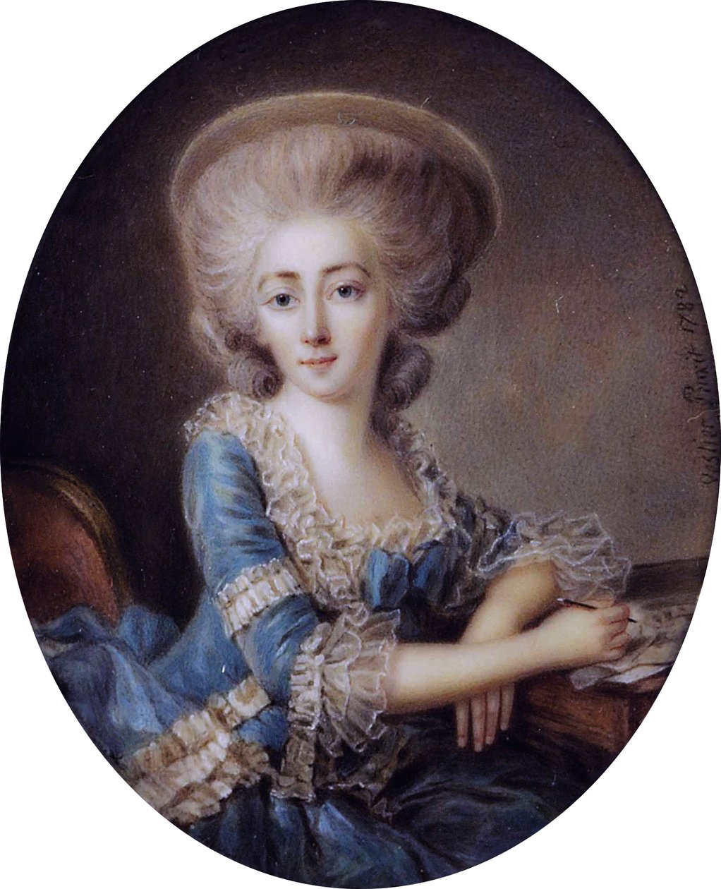 Madame de Montesson (1738-1806), kirjoittanut Antoine Vestier (1740-1824). tekijältä Antoine Vestier