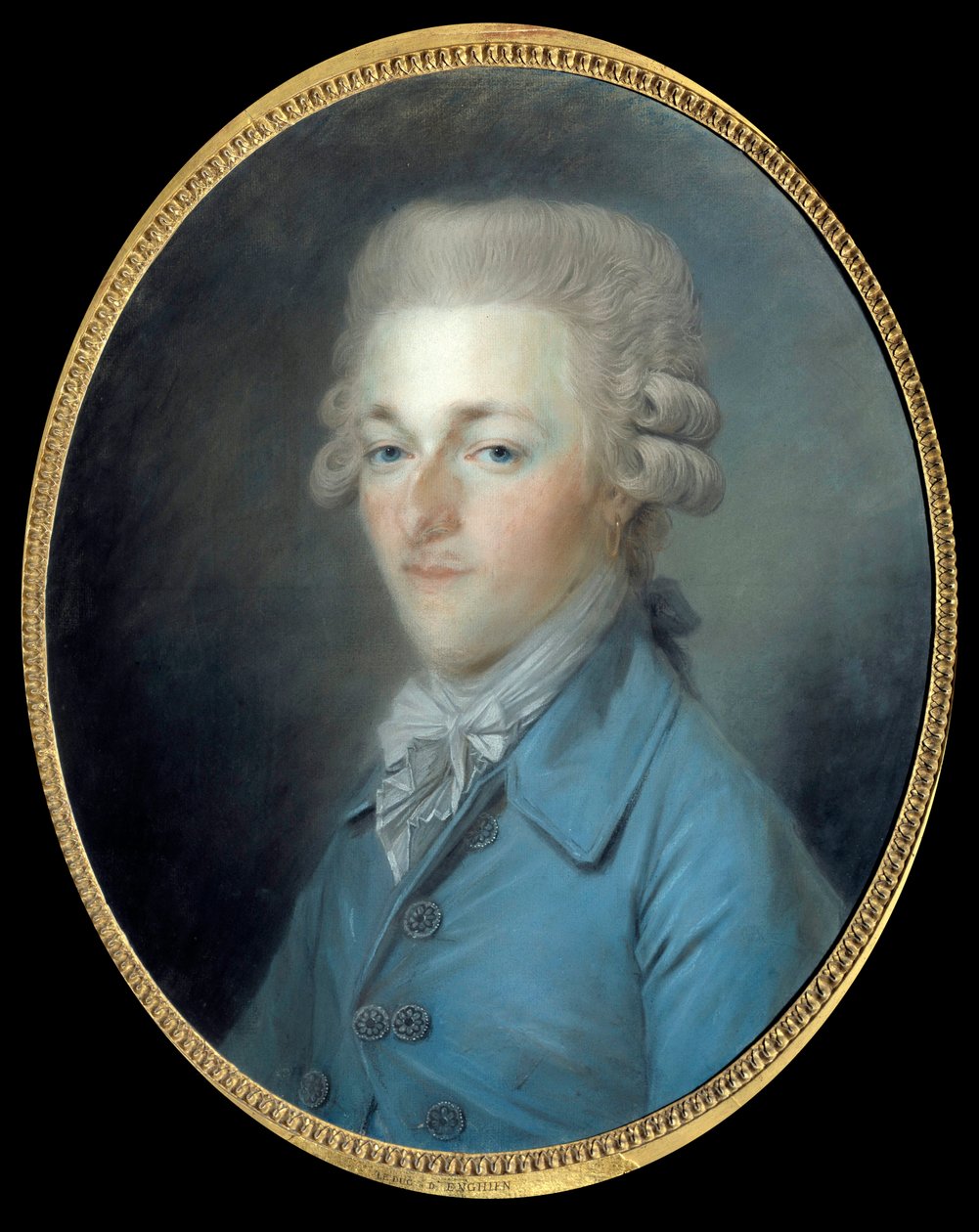 Louis Antoine Henri de Bourbonin, Enghienin herttuan (1772-1804) muotokuva Antoine Vestierin (1740-1824) maalaus 1804 tekijältä Antoine Vestier