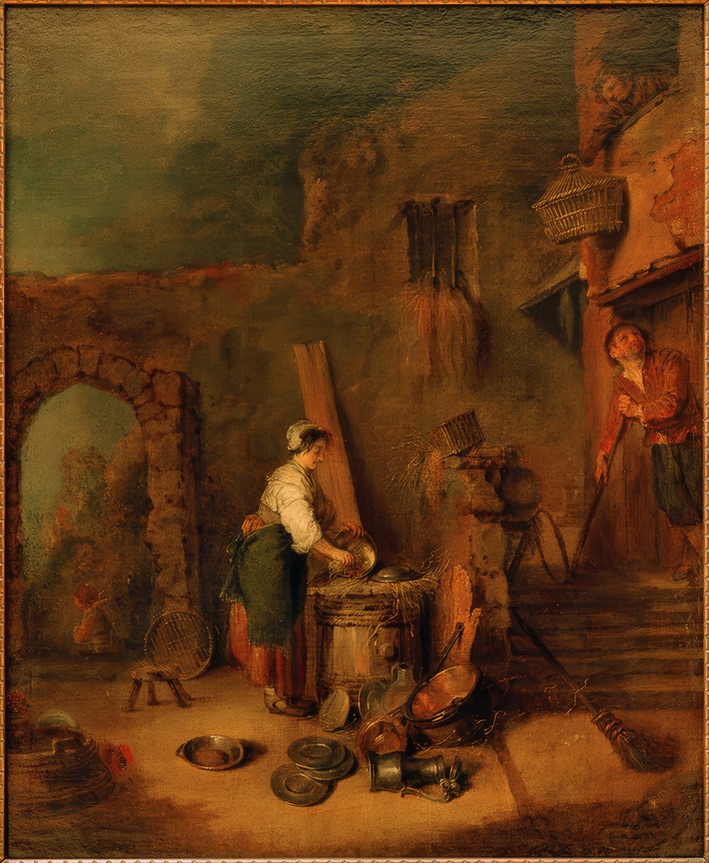 Kuparipesuri (liesi) tekijältä Antoine Watteau
