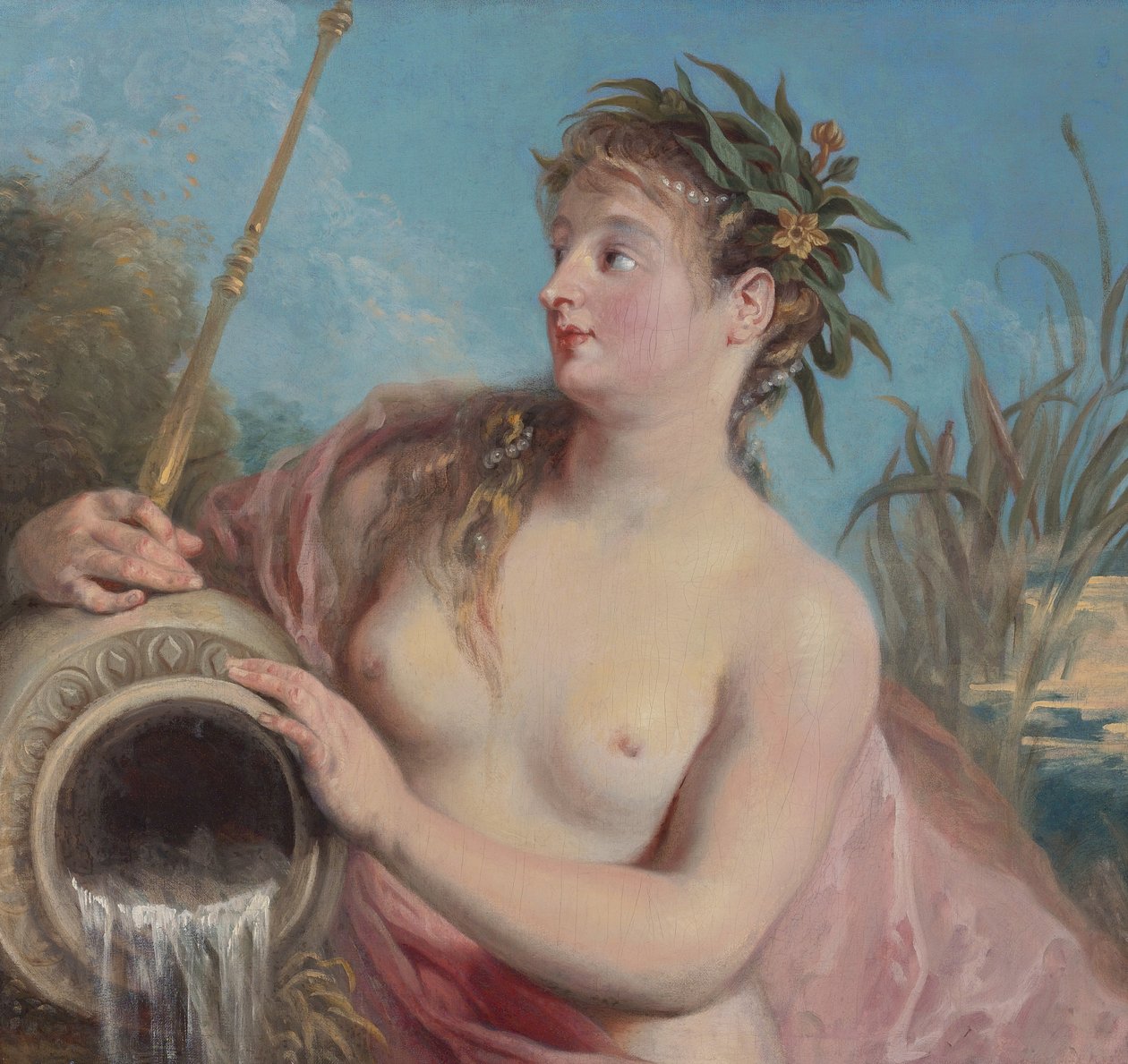Nymphe de fontaine tekijältä Jean Antoine Watteau