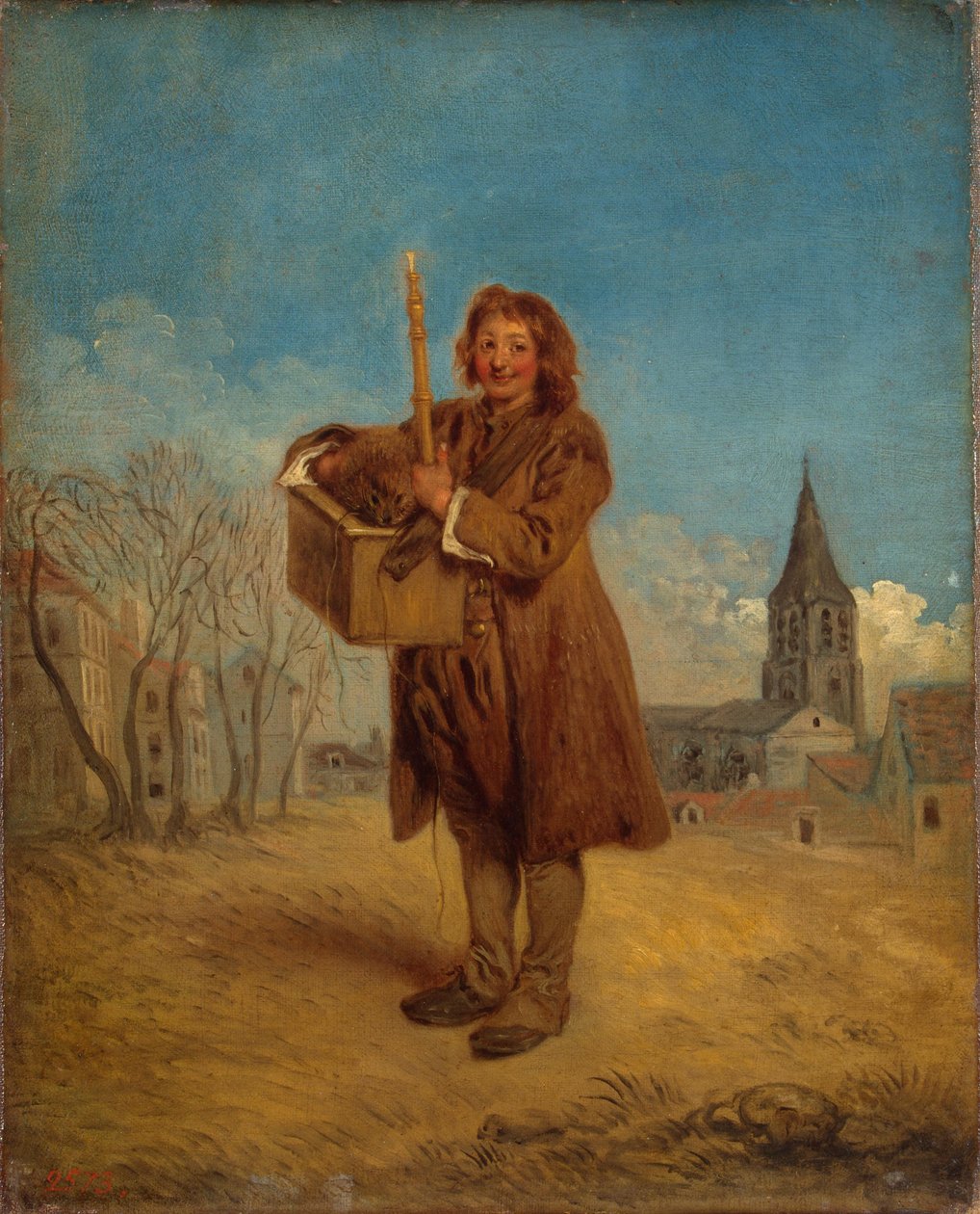 Savoyarde mit Murmeltier, ei muuta kuin "Das Murmeltier" tekijältä Jean Antoine Watteau