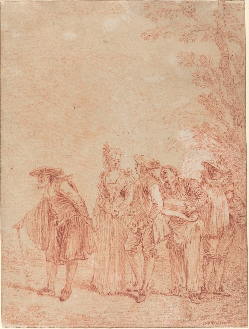 Hääkulkue tekijältä Antoine Watteau