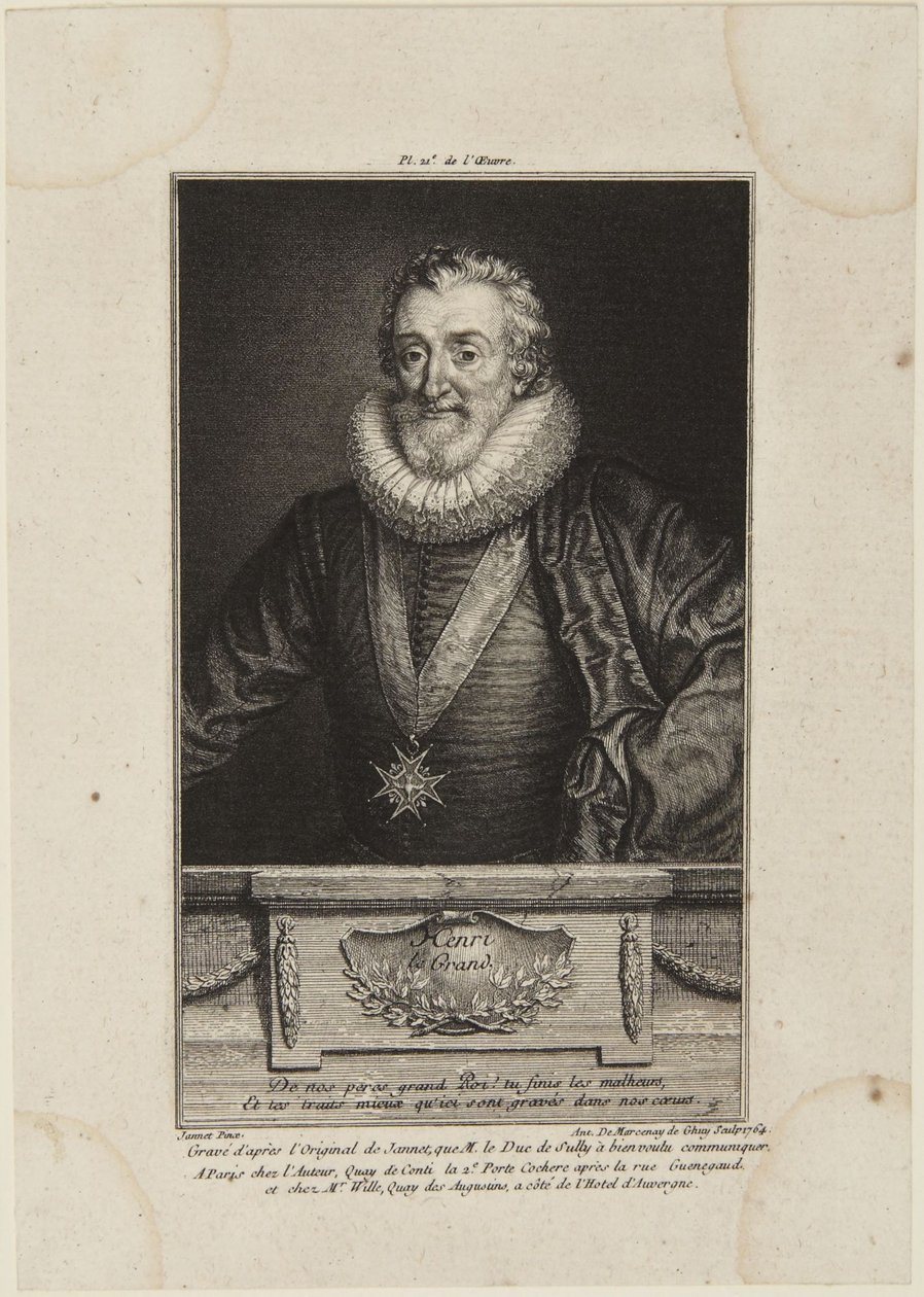 "Henrik Suuri" J(?)annetin mukaan tekijältä Antoine de Marcenay de Ghuy