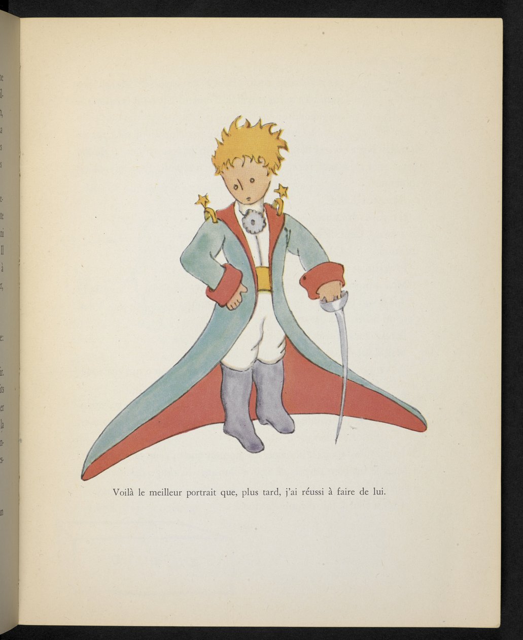 Tässä on paras muotokuva, jonka myöhemmin onnistuin tekemään hänestä, kuvitus Antoine de Saint-Exupéryn kirjasta "Le Petit Prince". tekijältä Antoine de Saint Exupery
