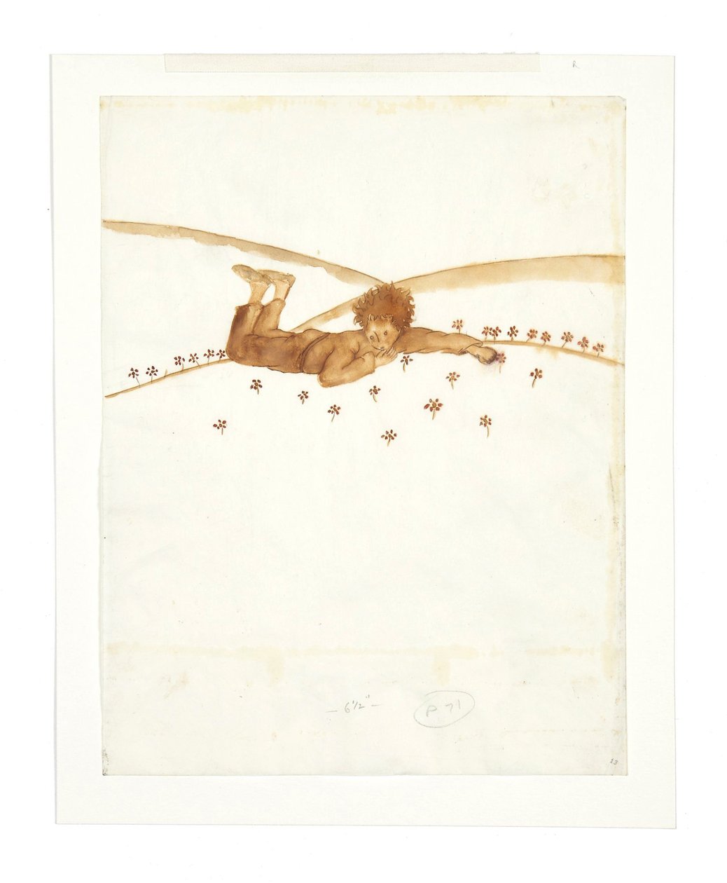Kuvitus romaanille Pikku prinssi Le Petit Prince, 1942. tekijältä Antoine de Saint Exupéry
