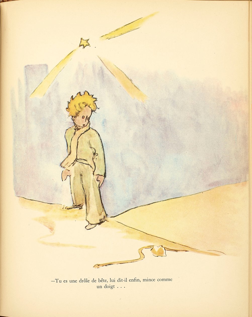 Pikku prinssi Le Petit Prince, 1942-1943. tekijältä Antoine de Saint Exupéry