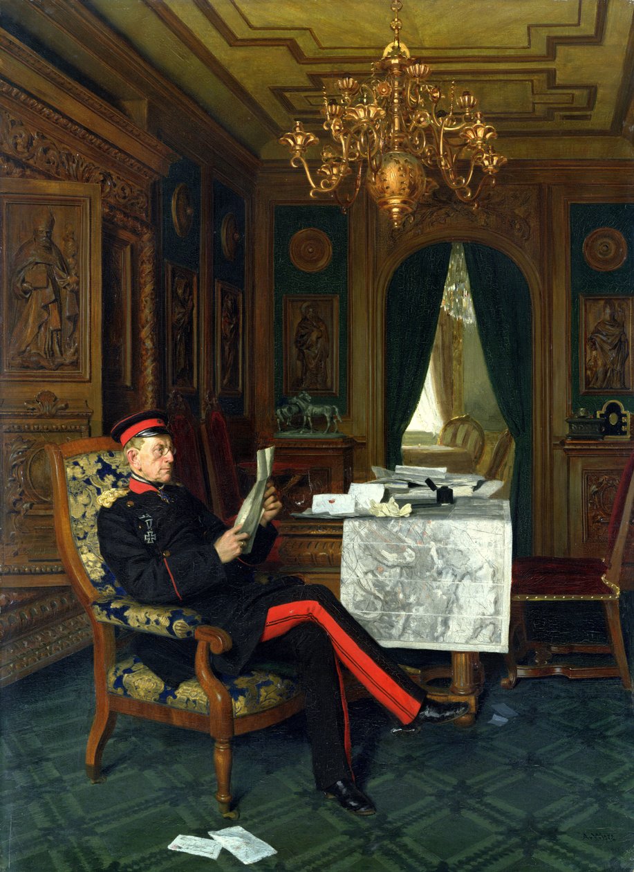 Moltke Versaillesissa, 1872 tekijältä Anton Alexander von Werner