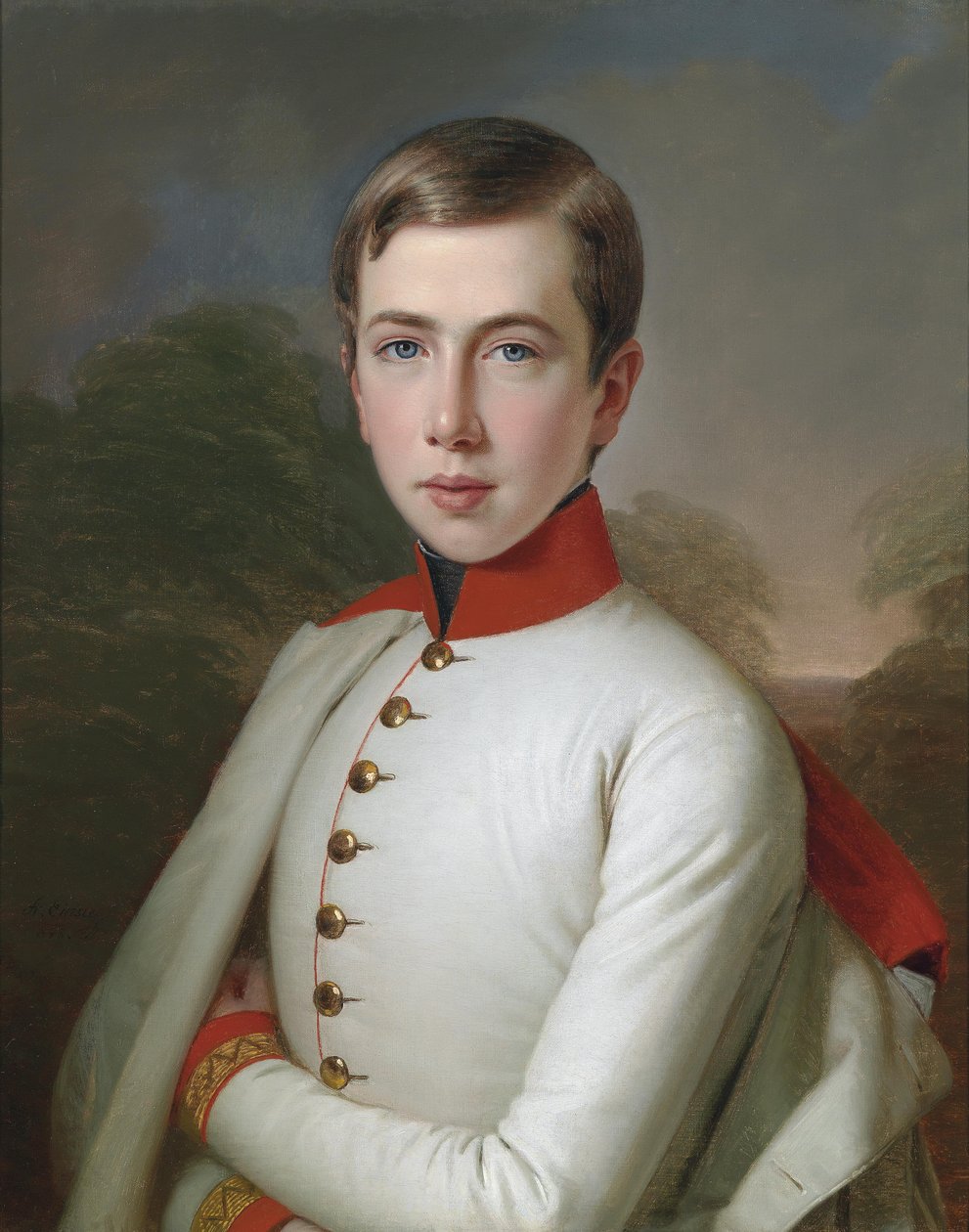 Erzherzog Karl Ludwig von Österreich (1833-1896) im Alter von 15 Jahren tekijältä Anton Einsle
