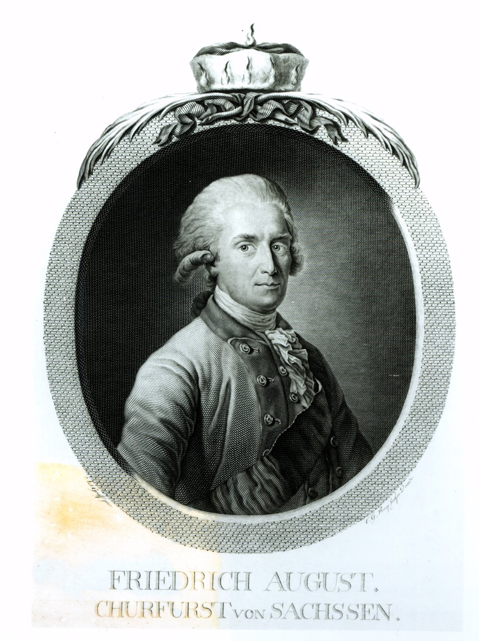 Saksin kuninkaan Frederick Augustus I:n (1750-1827) muotokuva tekijältä Anton Graff