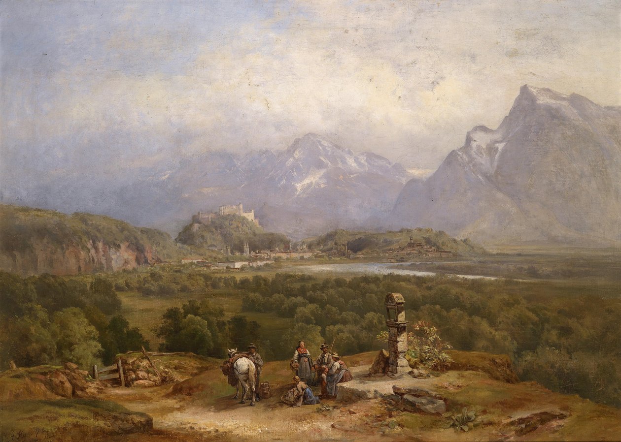 Weiter Blick auf Salzburg tekijältä Anton Hansch