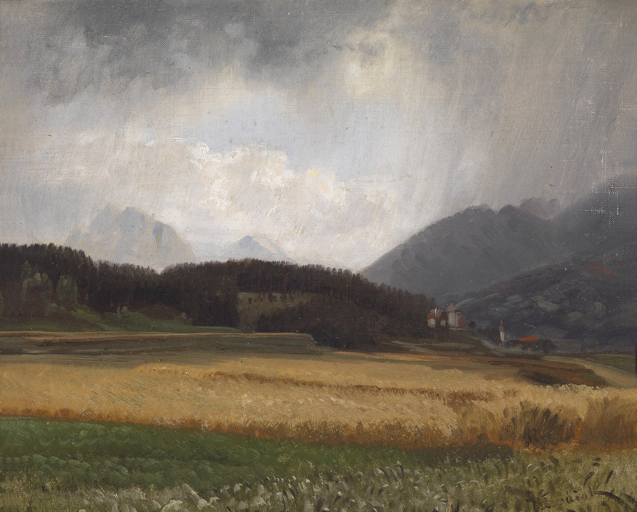 Regenstimmung über Igls tekijältä Anton Hlavacek