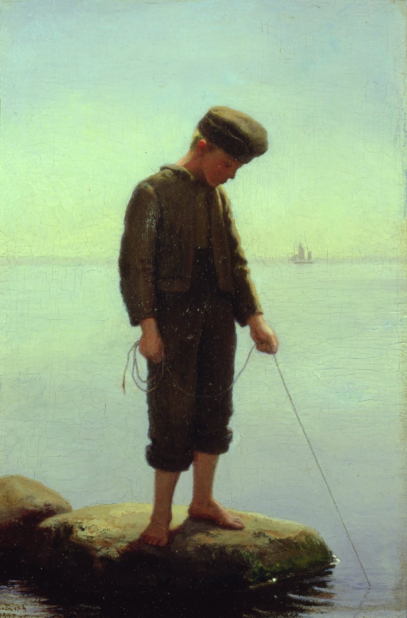 Nuori kalastaja tekijältä Anton Laurids Johannes Dorph