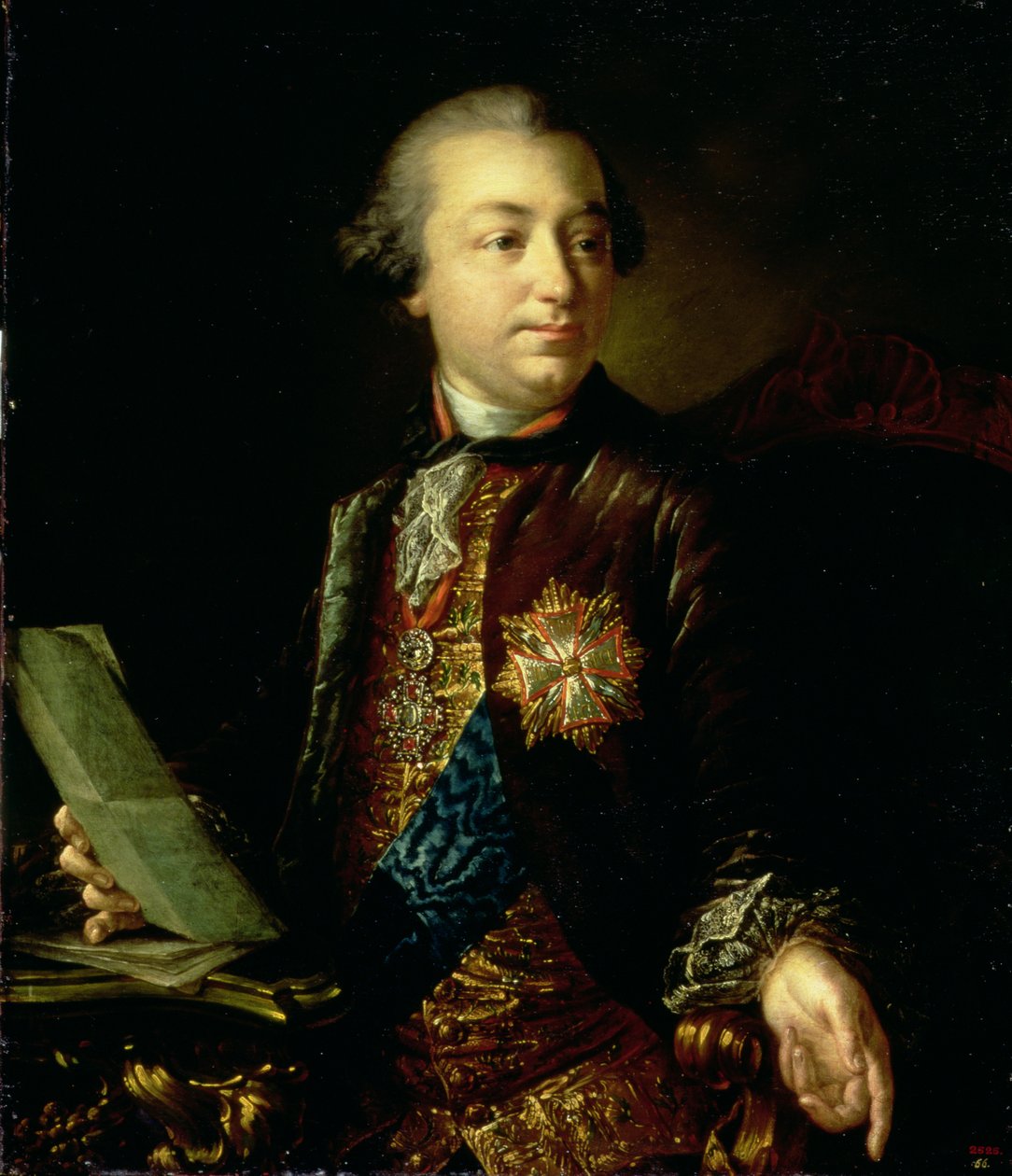 Taideakatemian presidentin Ivan Ivanovich Shuvalovin (1727-97) muotokuva tekijältä Anton Pavlovich Losenko