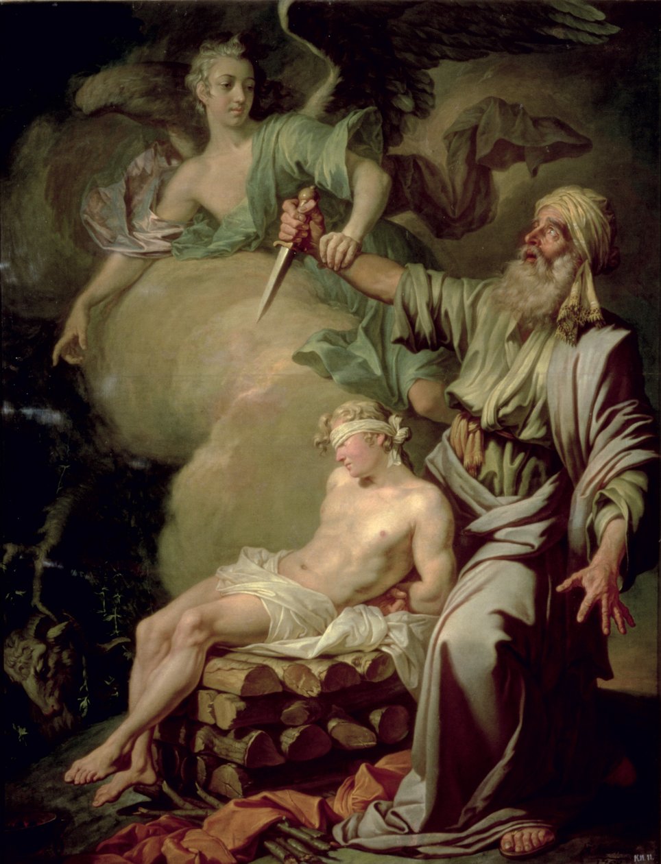 Iisakin uhri, 1765 tekijältä Anton Pavlovich Losenko