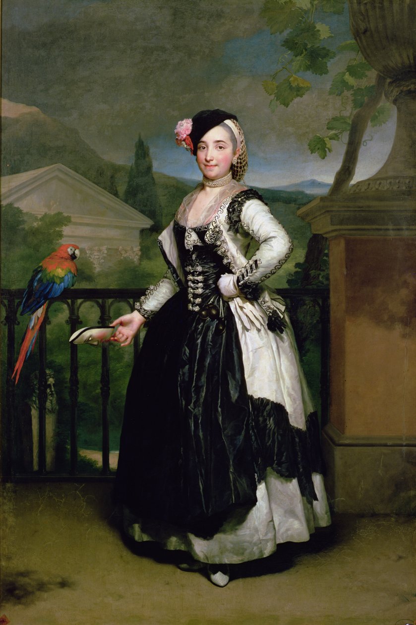 Muotokuva Isabel Parrena Arcesta, Ruiz de Alarcon y Valdesista, Marquesa de Llanosta, 1770 tekijältä Anton Raphael Mengs