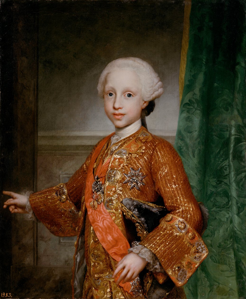 Espanja: Francisco Javier de Borbón y Sajonia, infante de España Infante Francisco Javier Espanjasta (1757-1771) tekijältä Anton Raphael Mengs